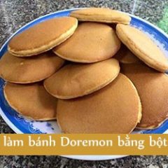 Cách làm bánh rán Doremon không nhân bằng bột mì đơn giản mà ngon xỉu